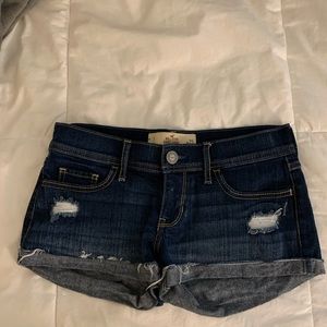Dark jean shorts
